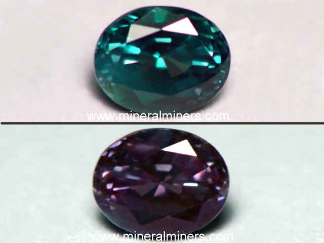 Color Change Alexandrite Gemstones
