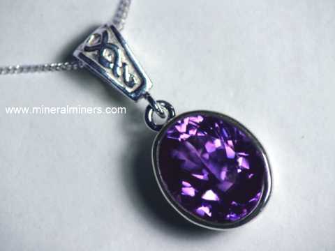 Natural Amethyst Gemstone Jewelry