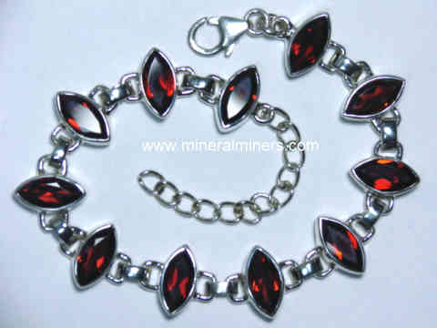Red Garnet Gemstone Bracelets