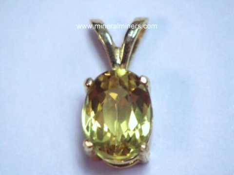 Golden Beryl Gemstone Necklaces