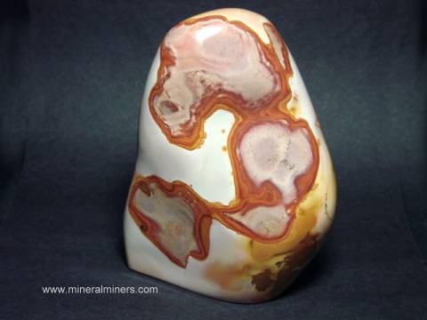 Jasper Carving: Hand-carved jasper decorator mineral specimen