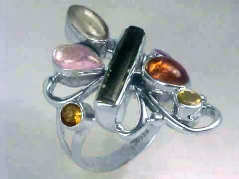 Multi-Color Tourmaline Ring