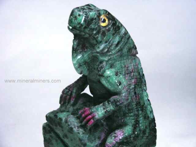 Ruby in Zoisite Carvings and Sculptures